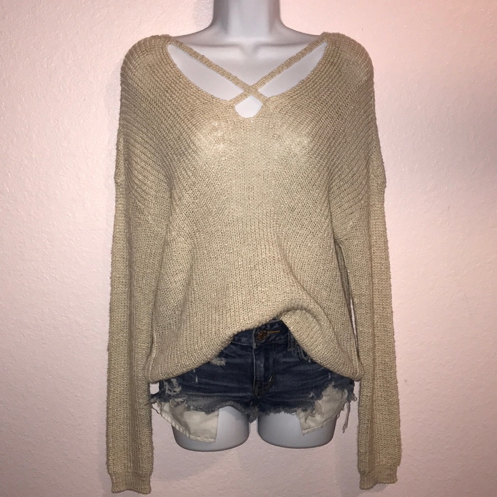 Tan sweatshirt